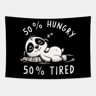 50% Hungry 50% Tired Meerkat Tapestry