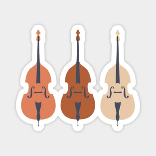 Trio of Terracotta Double Basses Magnet