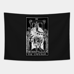 IV. The Emperor Tarot Card | Obsidian and Pearl Tapestry