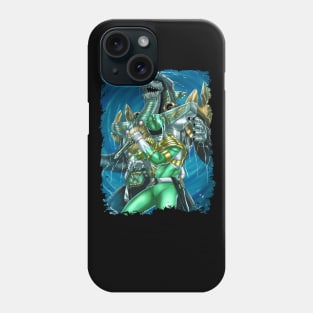 Green Power Ranger and Dragonzord Phone Case