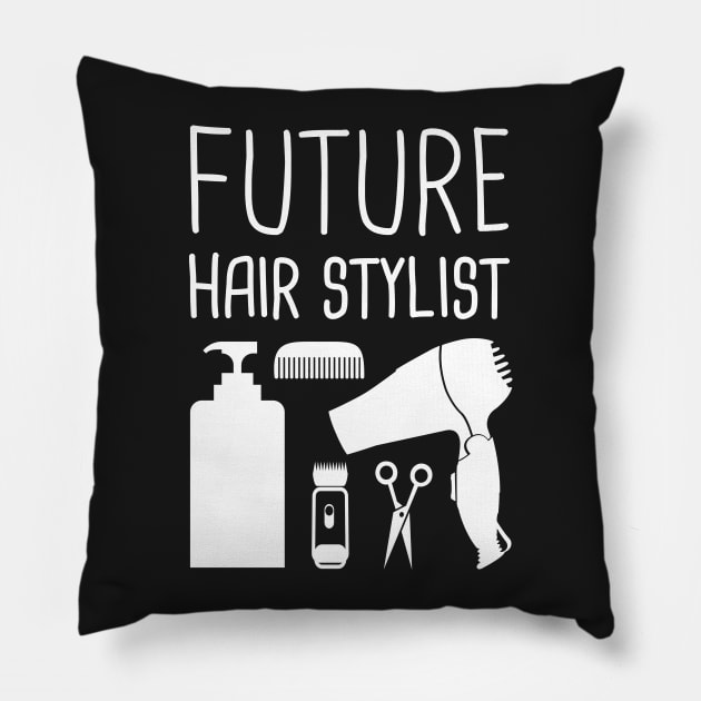 Future Hair Stylist Pillow by MeatMan