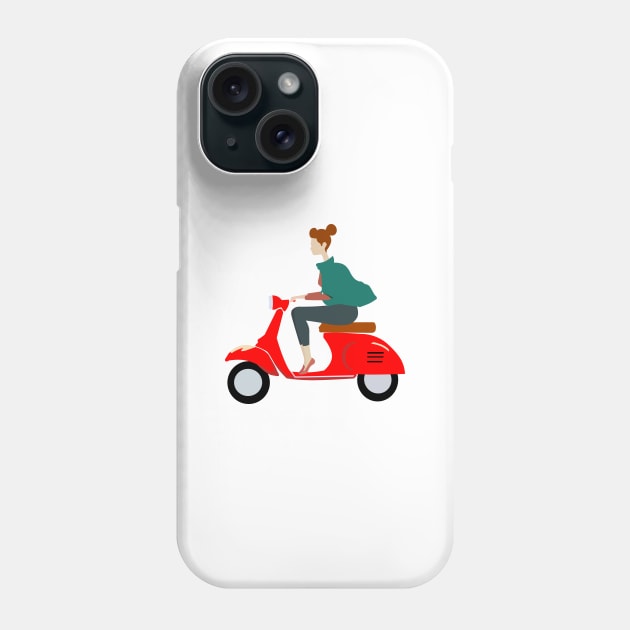 Vespa Girls Phone Case by arashbeathew