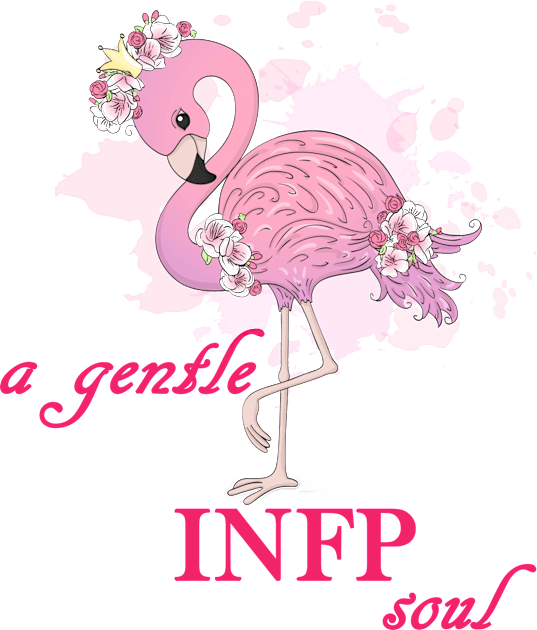 a beautiful pink flamingo- a gentle INFP soul Kids T-Shirt by maggzstyle