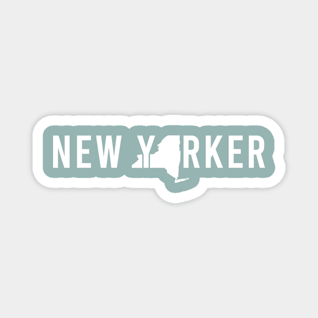 Proud New Yorker, Home State Pride of New York Magnet by GreatLakesLocals