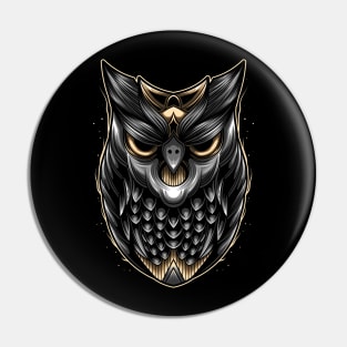 Head Owl Pin