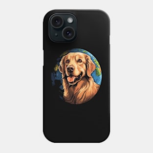 Golden Retriever Earth Day Phone Case