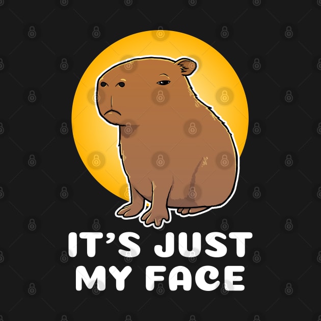 It's just my face Capybara Cartoon by capydays