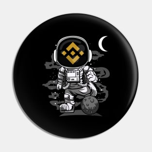 Astronaut Binance BNB Coin To The Moon Crypto Token Cryptocurrency Wallet Birthday Gift For Men Women Kids Pin