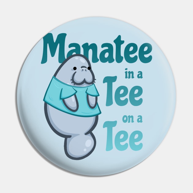 Manatee Tee Pin by macbendig0