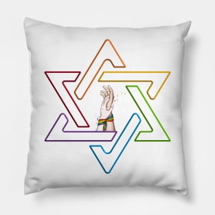 Star of David Lgbt Pride Gift Pillow