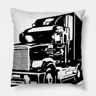 Keep calm and keep on truckin' Pillow