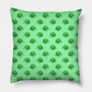 Green Turtle Pattern Pillow