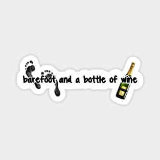 Barefoot n Wine Magnet