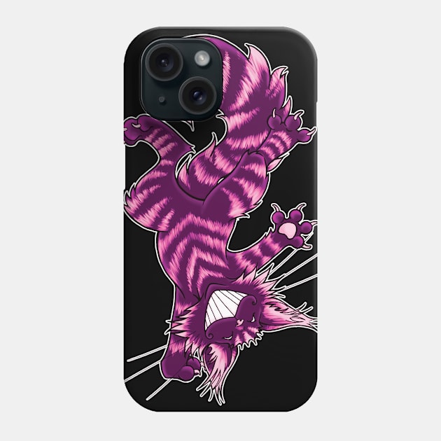 Magenta Cheshire Cat Phone Case by Cybercat