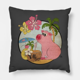 Tiki Time Oink Pillow