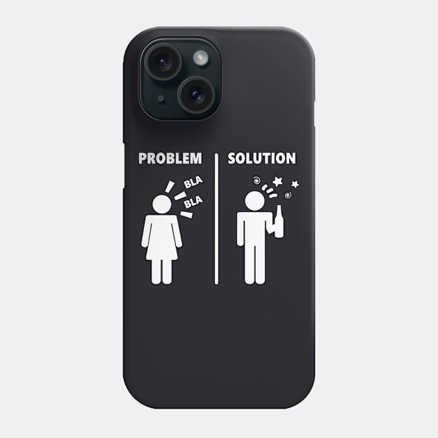 Man Woman Problem funny Relationship Gift Phone Case by Foxxy Merch