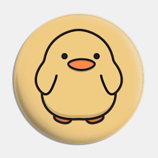 Cute duckling adorbale illustration of dukling Pin