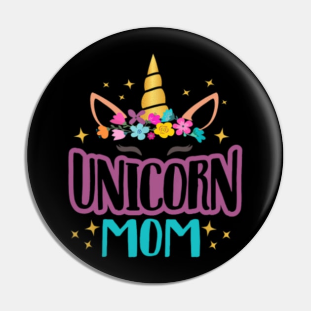 Unicorn Mom T Shirt Unicorns Birthday Party Squad Pin by Nulian Sanchez