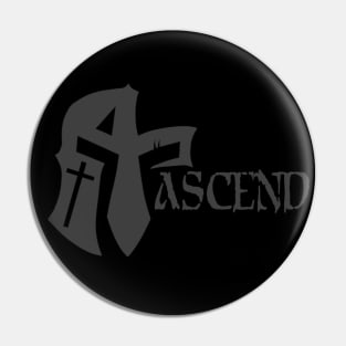 ASCEND Charcoal Grey with Cross Pin