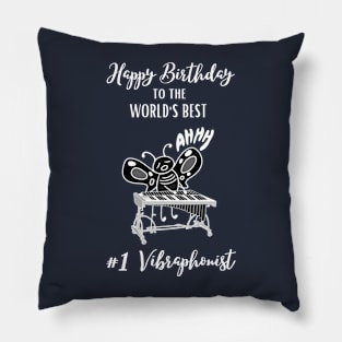 Depressed Butterfly Vibraphone Player Playing Vibraphone Music Pillow