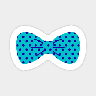 teal and dark blue bowtie Magnet