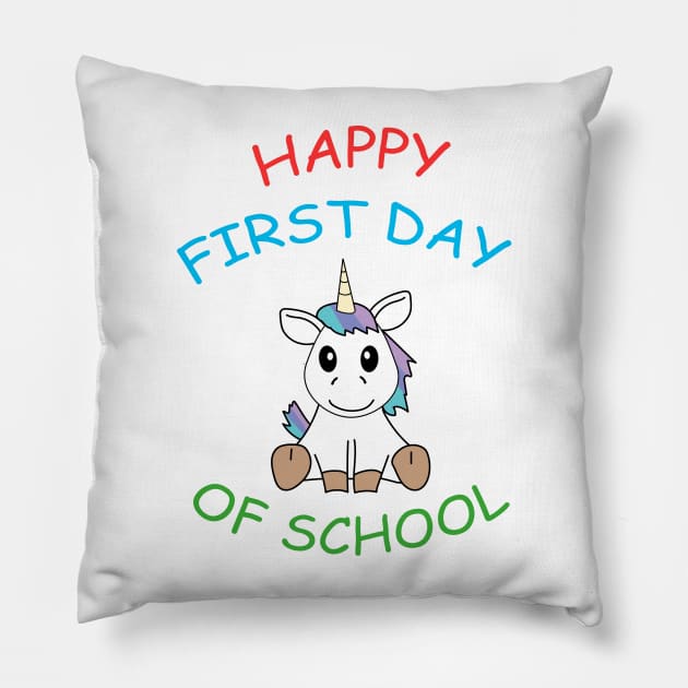 happy first day of school beginner start Pillow by IDesign23