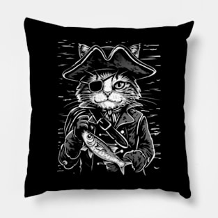 Cat Skull Paintings Pillow