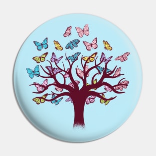 The Butterfly Tree Pin