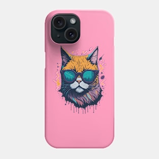 Super fabulous Cat with Sunglasses Phone Case