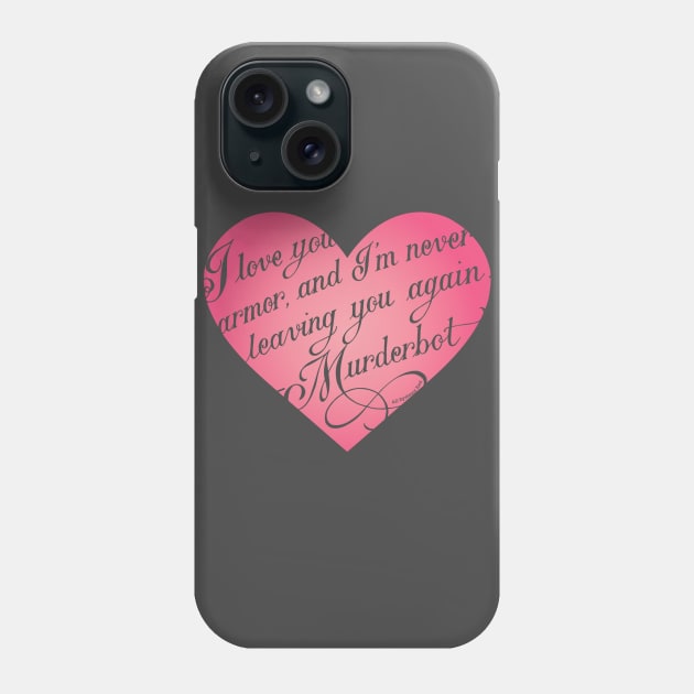 A Murderbot Valentine Phone Case by Crown and Thistle