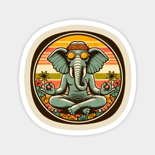 Meditating Elephant Magnet