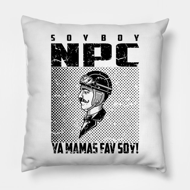 soy boy npc 04 Pillow by 2 souls