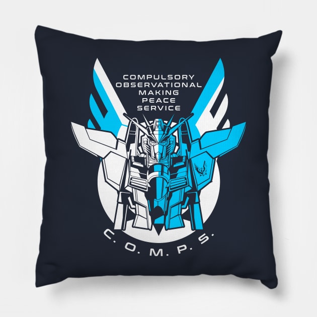 Rising Freedom Gundam Pillow by titansshirt