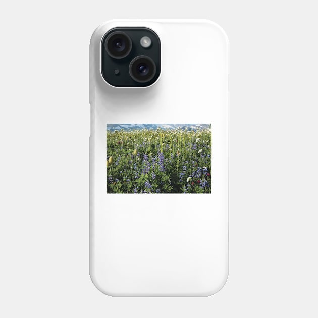 Close Up Of Wildflowers Mount Rainier National Park Phone Case by HammiltenJohn