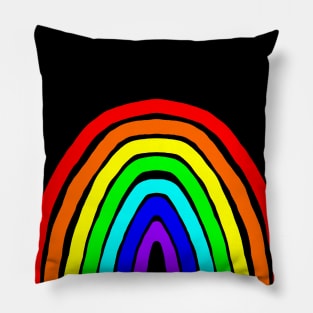 Rainbow Stripes Pillow