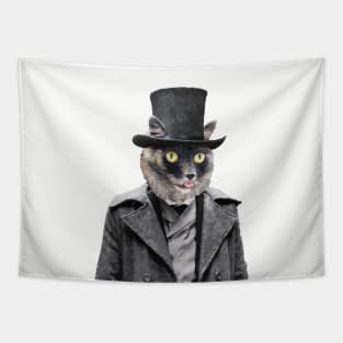 Gothic Dark Cat Tapestry