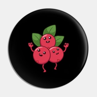 Kawaii Cartoon Cranberry Pin