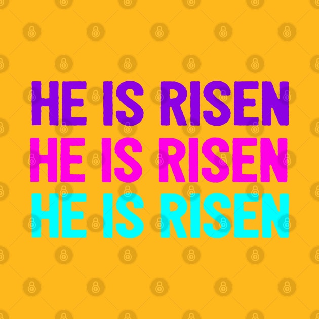 He Is Risen Cool Inspirational Easter Christian by Happy - Design