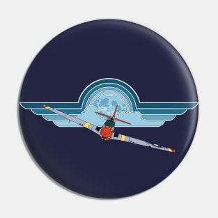 P-51 Mustang Moonlight Wings Pin