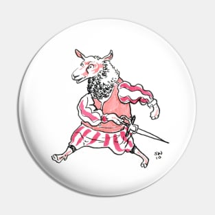 Sheep Soldier Pin