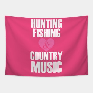 Hunting  Fishing and Country Music Tapestry