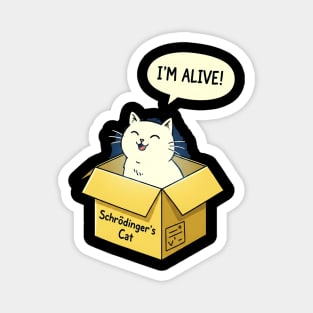 Schrödinger's Cat Tee - Paradoxically Purrfect Design Magnet