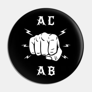 ACAB Lightning Fist Fight Pin