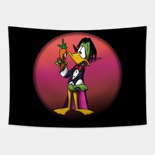 Duckula vs a Carrot Tapestry