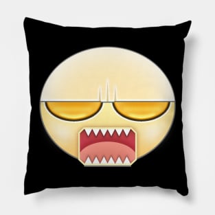 ANGRY STICKER IN SOCIAL NETWORK Pillow