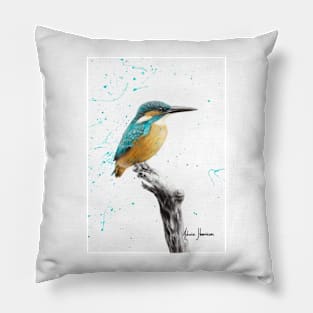 The Knowing Kingfisher Pillow