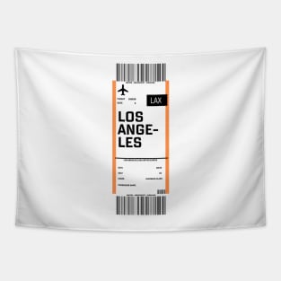 Los Angeles boarding pass Tapestry