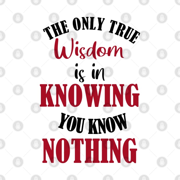 The Paradox of Wisdom: Knowing You Know Nothing by Evergreen