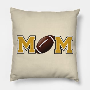 Football Mom Gold Pillow