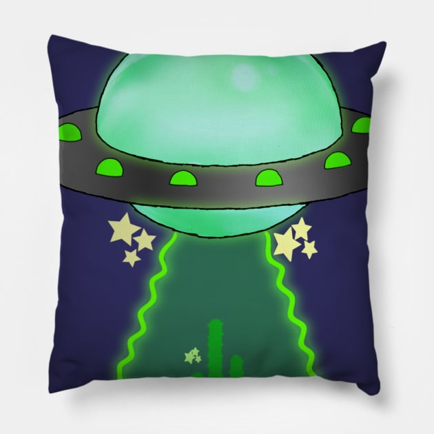 UFO Pillow by Allonsy Dorota 